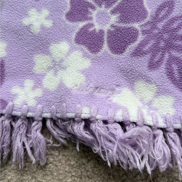 Y2K Old Navy Purple and White Scarf - Picture 2 of 4